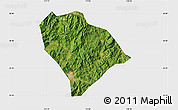Satellite Map of Sha Xian, single color outside