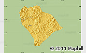 Savanna Style Map of Sha Xian, single color outside