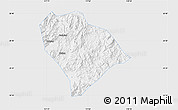 Silver Style Map of Sha Xian, single color outside