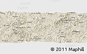 Shaded Relief Panoramic Map of Sha Xian
