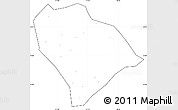 Blank Simple Map of Sha Xian, cropped outside, no labels