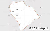 Classic Style Simple Map of Sha Xian, cropped outside