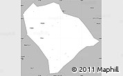 Gray Simple Map of Sha Xian