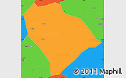 Political Simple Map of Sha Xian