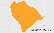 Political Simple Map of Sha Xian, single color outside