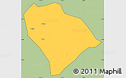 Savanna Style Simple Map of Sha Xian, cropped outside