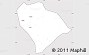 Silver Style Simple Map of Sha Xian, cropped outside