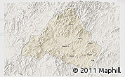 Shaded Relief 3D Map of Shaowu, lighten