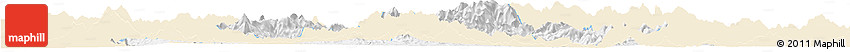 Classic Style Horizon Map of Shaowu, single color outside