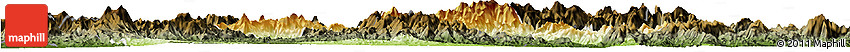 Physical Horizon Map of Shaowu, darken Physical Horizon Map of Shaowu, darken