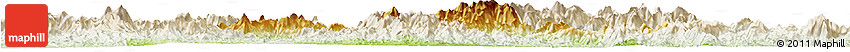 Physical Horizon Map of Shaowu, lighten