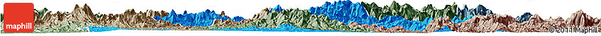 Political Horizon Map of Shaowu, semi-desaturated