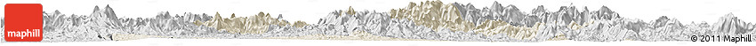 Shaded Relief Horizon Map of Shaowu, desaturated Shaded Relief Horizon Map of Shaowu, desaturated