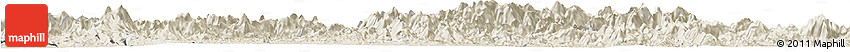 Shaded Relief Horizon Map of Shaowu