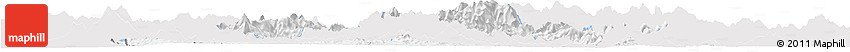 Silver Style Horizon Map of Shaowu, single color outside