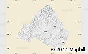 Classic Style Map of Shaowu, single color outside