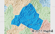 Political Map of Shaowu, lighten