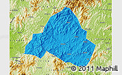 Political Map of Shaowu, physical outside