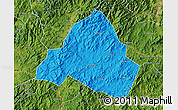 Political Map of Shaowu, satellite outside