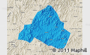 Political Map of Shaowu, shaded relief outside