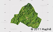Satellite Map of Shaowu, cropped outside