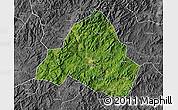 Satellite Map of Shaowu, desaturated