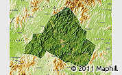 Satellite Map of Shaowu, physical outside