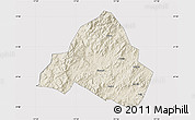 Shaded Relief Map of Shaowu, cropped outside