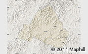 Shaded Relief Map of Shaowu, lighten