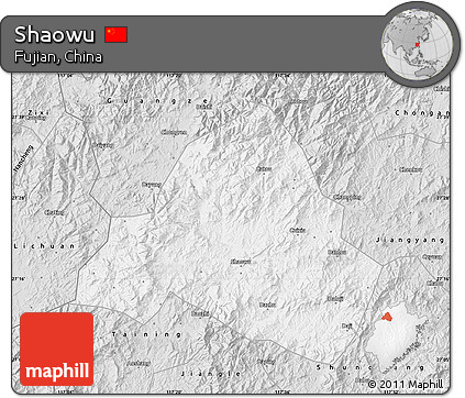 Silver Style Map of Shaowu