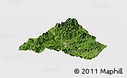 Satellite Panoramic Map of Shaowu, cropped outside