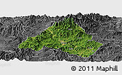 Satellite Panoramic Map of Shaowu, desaturated