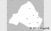Gray Simple Map of Shaowu, single color outside