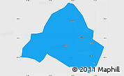 Political Simple Map of Shaowu, single color outside