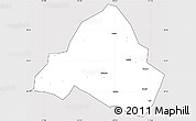 Silver Style Simple Map of Shaowu, cropped outside