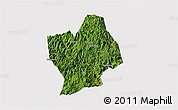 Satellite 3D Map of Shouning, cropped outside
