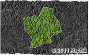 Satellite 3D Map of Shouning, darken, desaturated