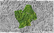 Satellite 3D Map of Shouning, lighten, desaturated