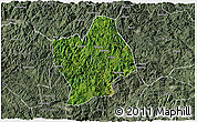 Satellite 3D Map of Shouning, semi-desaturated