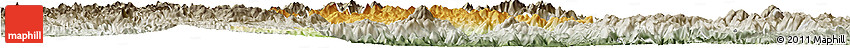 Physical Horizon Map of Shouning, semi-desaturated