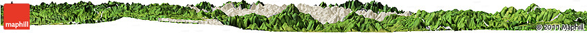 Shaded Relief Horizon Map of Shouning, satellite outside