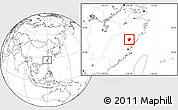Blank Location Map of Shouning
