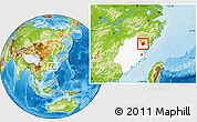 Physical Location Map of Shouning, highlighted parent region