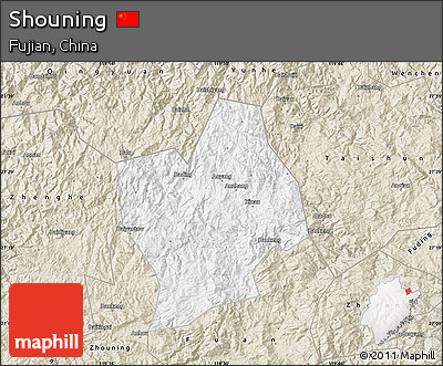 Classic Style Map of Shouning