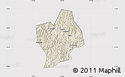 Shaded Relief Map of Shouning, cropped outside