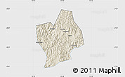Shaded Relief Map of Shouning, single color outside