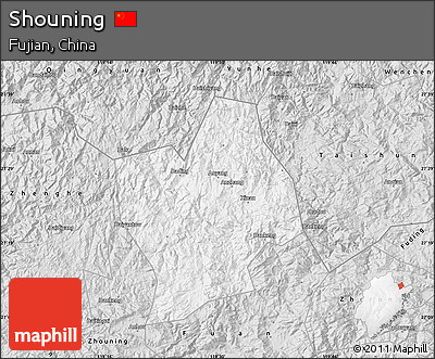 Silver Style Map of Shouning