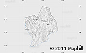 Silver Style Map of Shouning, single color outside