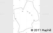 Blank Simple Map of Shouning, cropped outside