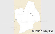 Classic Style Simple Map of Shouning, single color outside